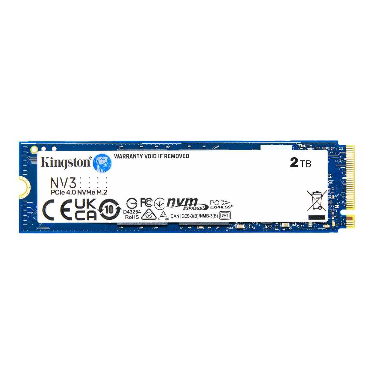 KINGSTON SSD 2TB NV3 NVMe PCIe Gen 4.0x4 R/W : 6000/5000MB/s