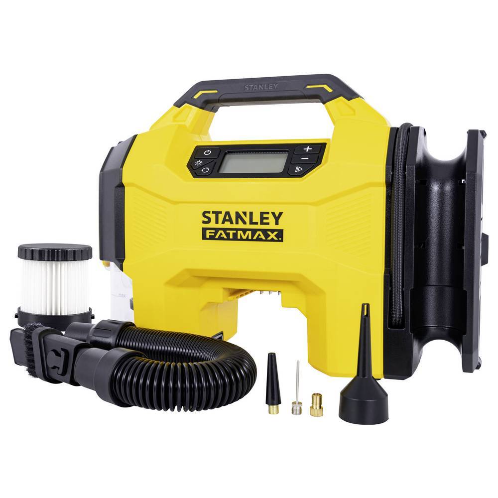 Stanley 3 u 1 kompresor/puhalo/usisivač sa baterijom i punjačem SXVI02001-A