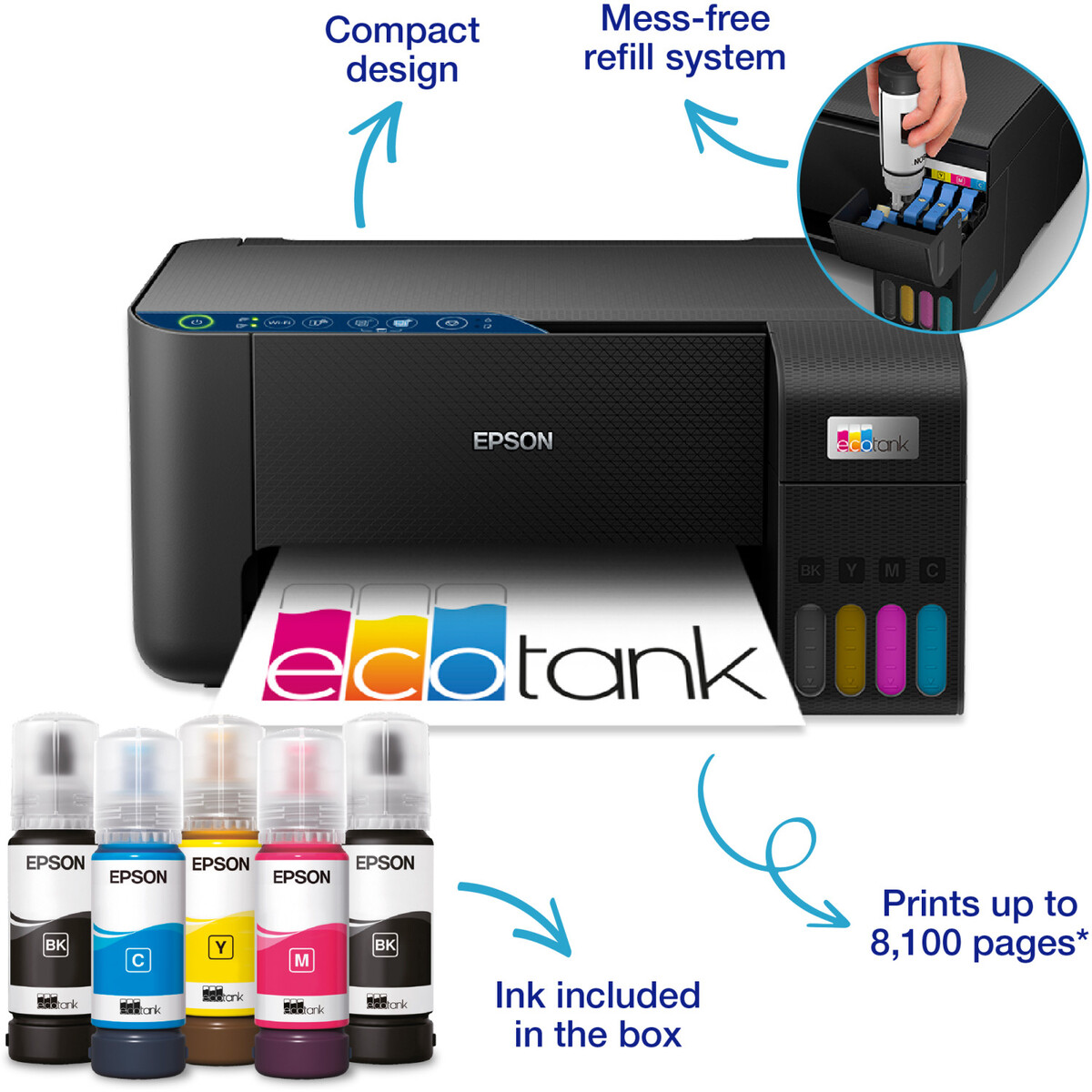 EPSON multifunkcijski printer EcoTank L3271 Wifi
