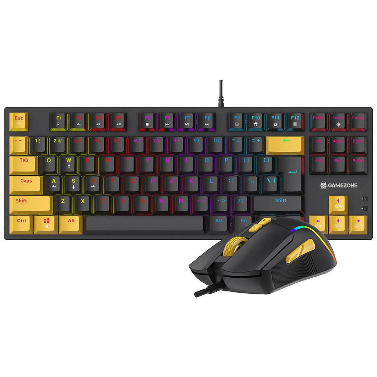 Tracer Tastatura sa osvjetljenjem, optički miš, gaming set, USB - GAMEZONE HORNET87 USB