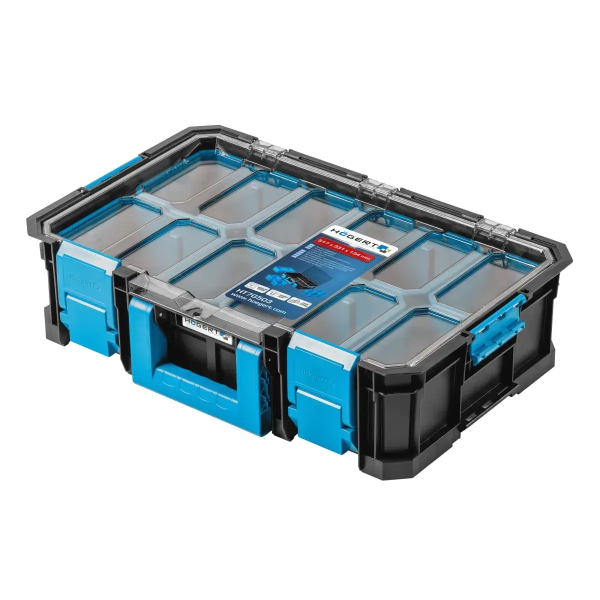 HOEGERT PVC transportni kofer za alat 4u1 HT7G500