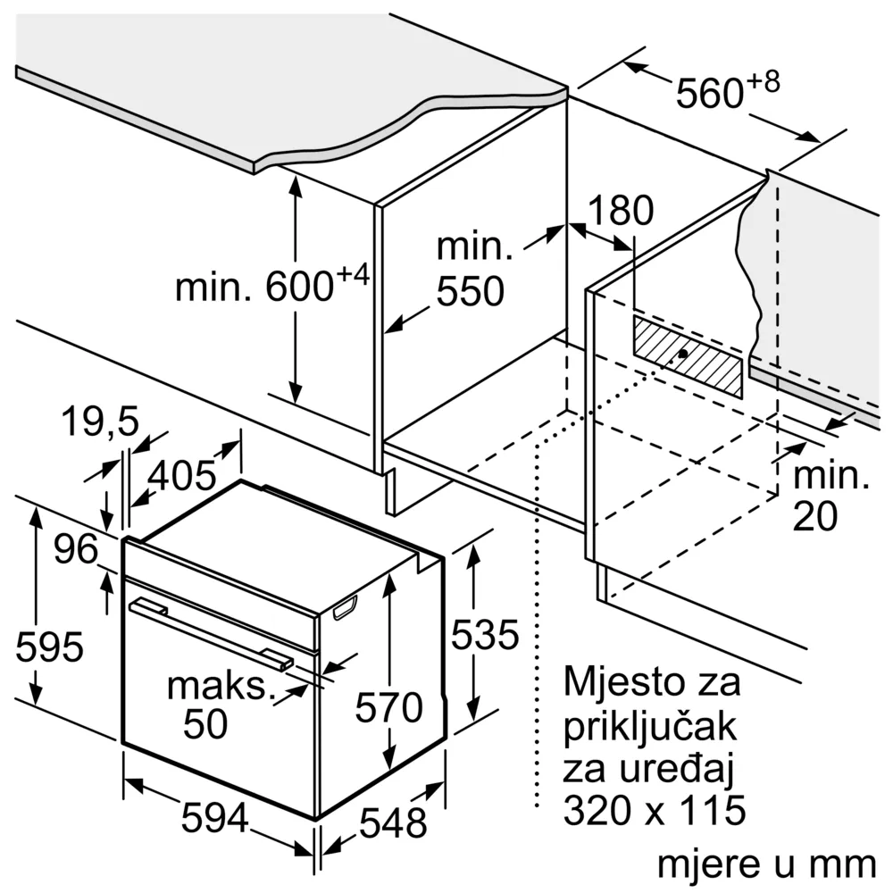 Bosch pećnica HBG536ES4