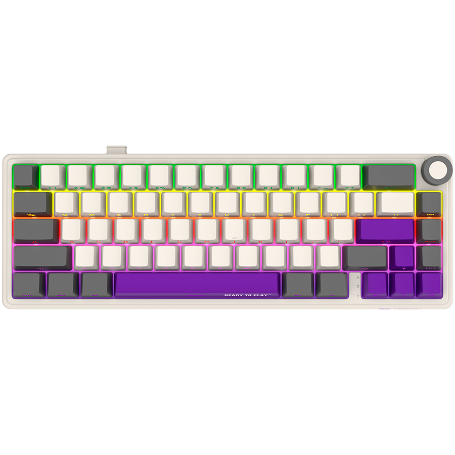 LORGAR tastatura KBP70MW, bežična mehanička Pro 65% bež, EN layout