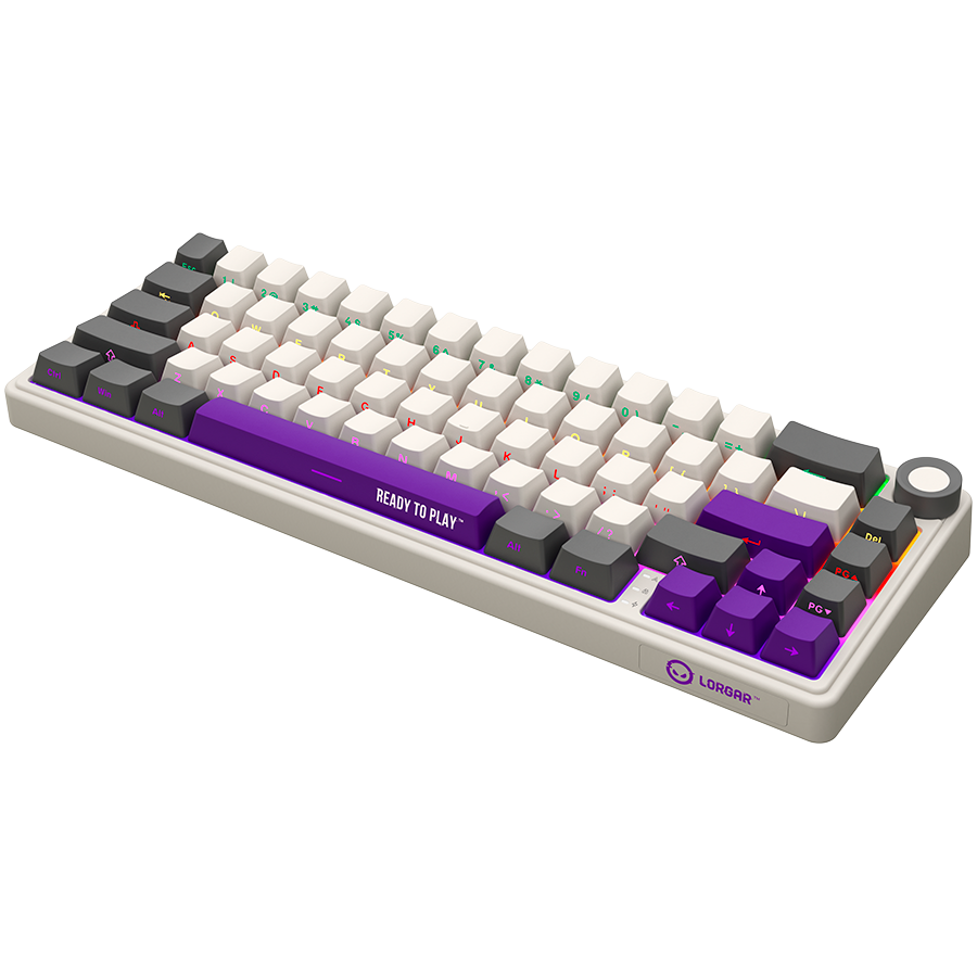 LORGAR tastatura KBP70MW, bežična mehanička Pro 65% bež, EN layout