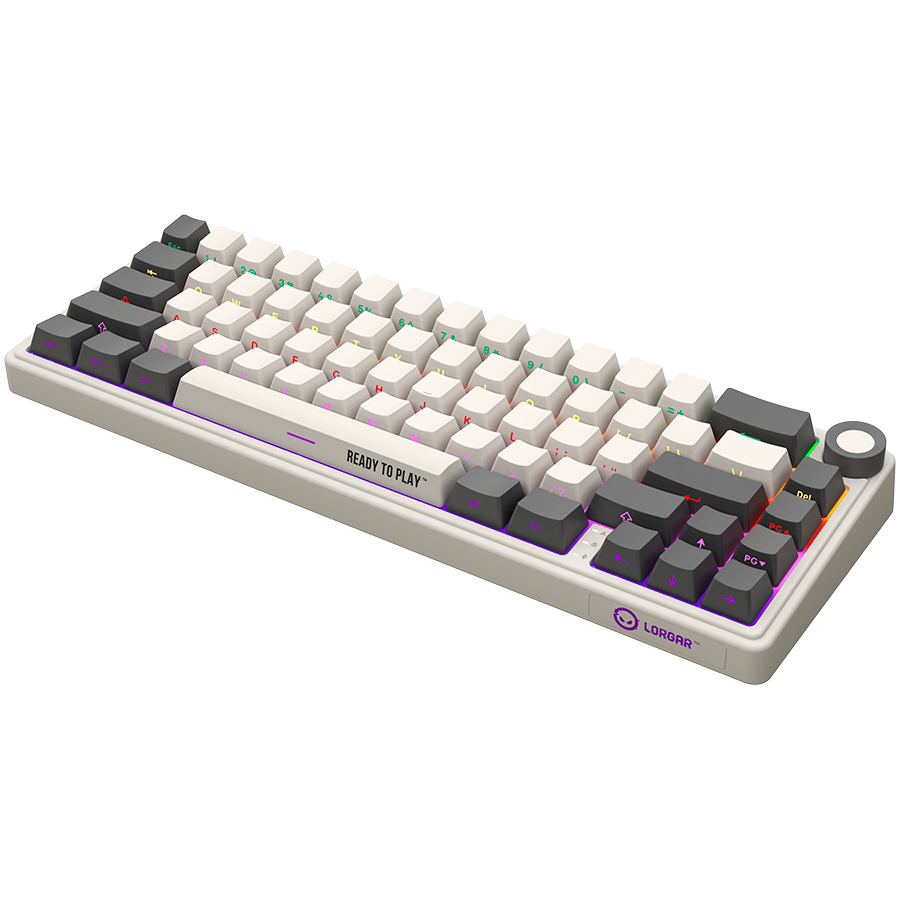 LORGAR tastatura KBP70MW, bežična mehanička Pro 65% bež, EN layout