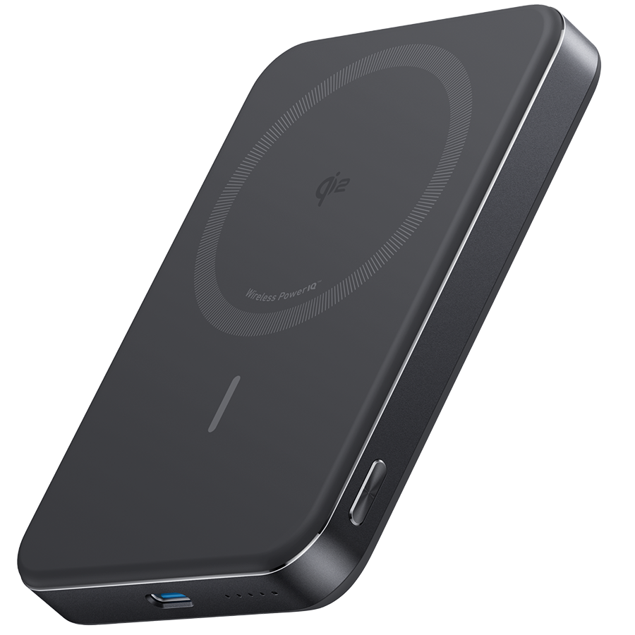 Anker MagGo Power Bank (10K, magnetni bežični) crni