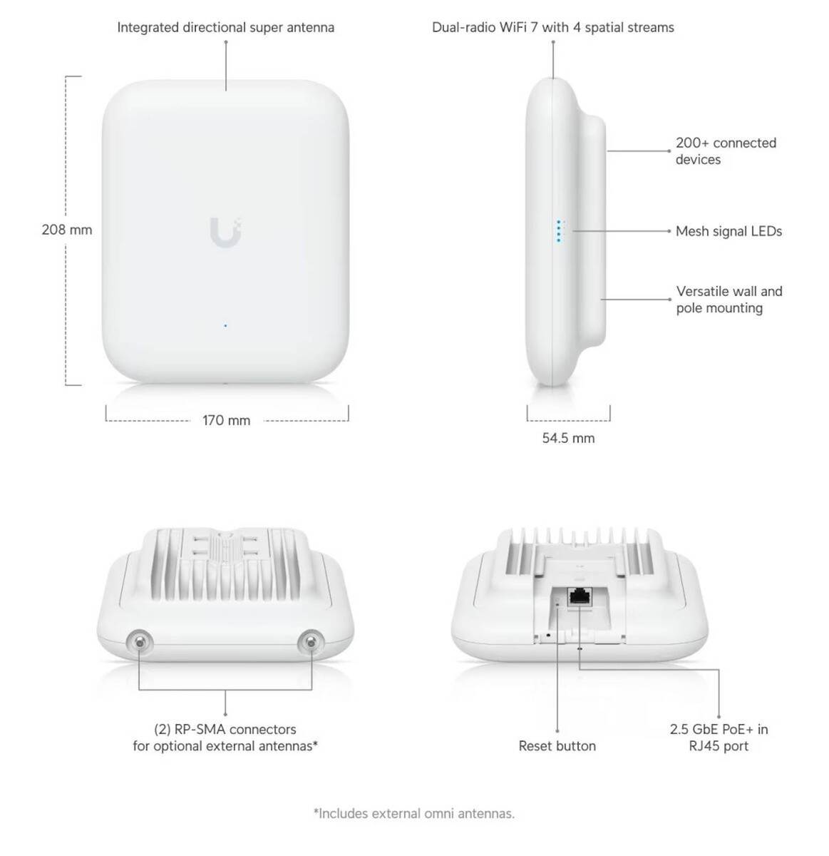 UBIQUITI Access Points U7 Pro Outdoor