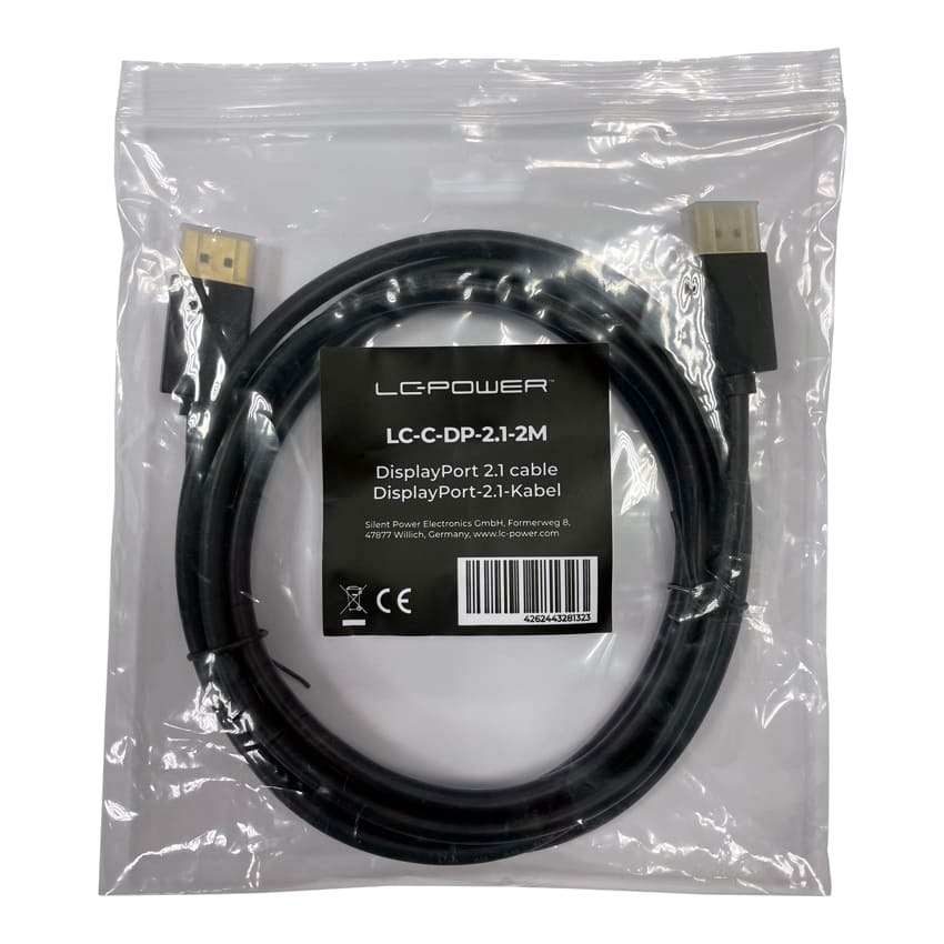 LC-Power LC-C-DP-2.1-2M Display Port 2.1, 2m, Kabl za monitore