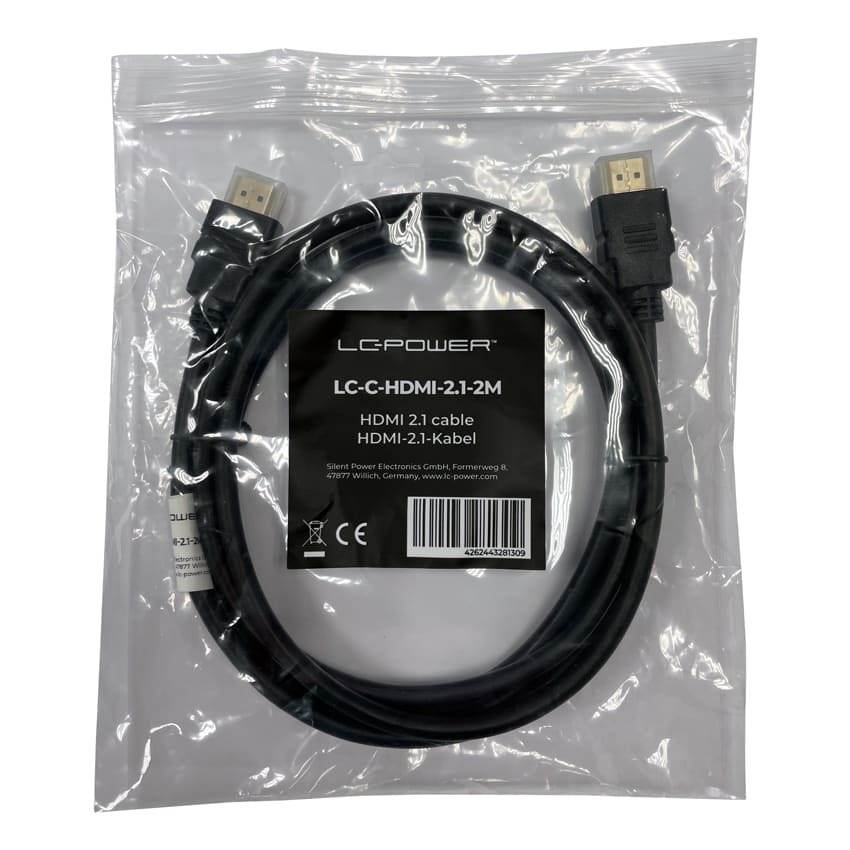 LC-Power LC-C-HDMI-2.1-2M HDMI 2.1, kabl za monitore,2m Double shielding