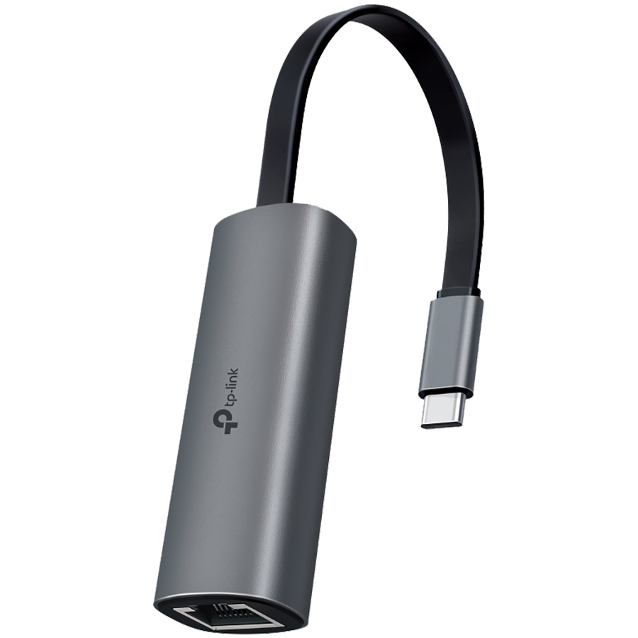 TP-Link USB 3.0 Type-C to 2.5 Gigabit Ethernet Network Adapter, 1xUSB 3.0 Type-C Connector, 1x2.5 Gigabit Ethernet Port, Foldable and Portable Design