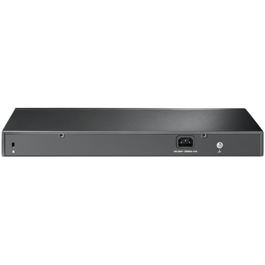 TP-Link SG2428P Omada 28-Port Gigabit Smart Switch with 24-Port PoE+, 24× Gigabit 802.3af/at PoE+ ports and 4× Gigabit SFP slots, 250 W total PoE budget, Omada app
