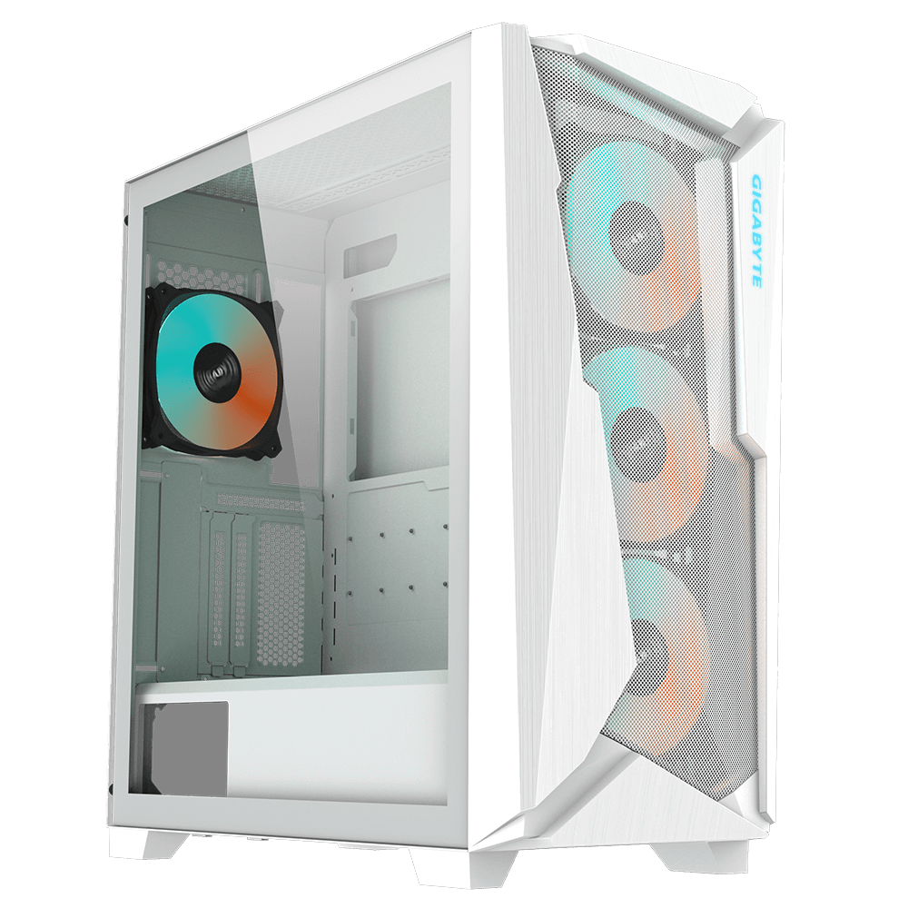 GIGABYTE kućište C301G White 3xARGB fans(1xRear; 3xFront)GPU H : 400mm; Dust filter