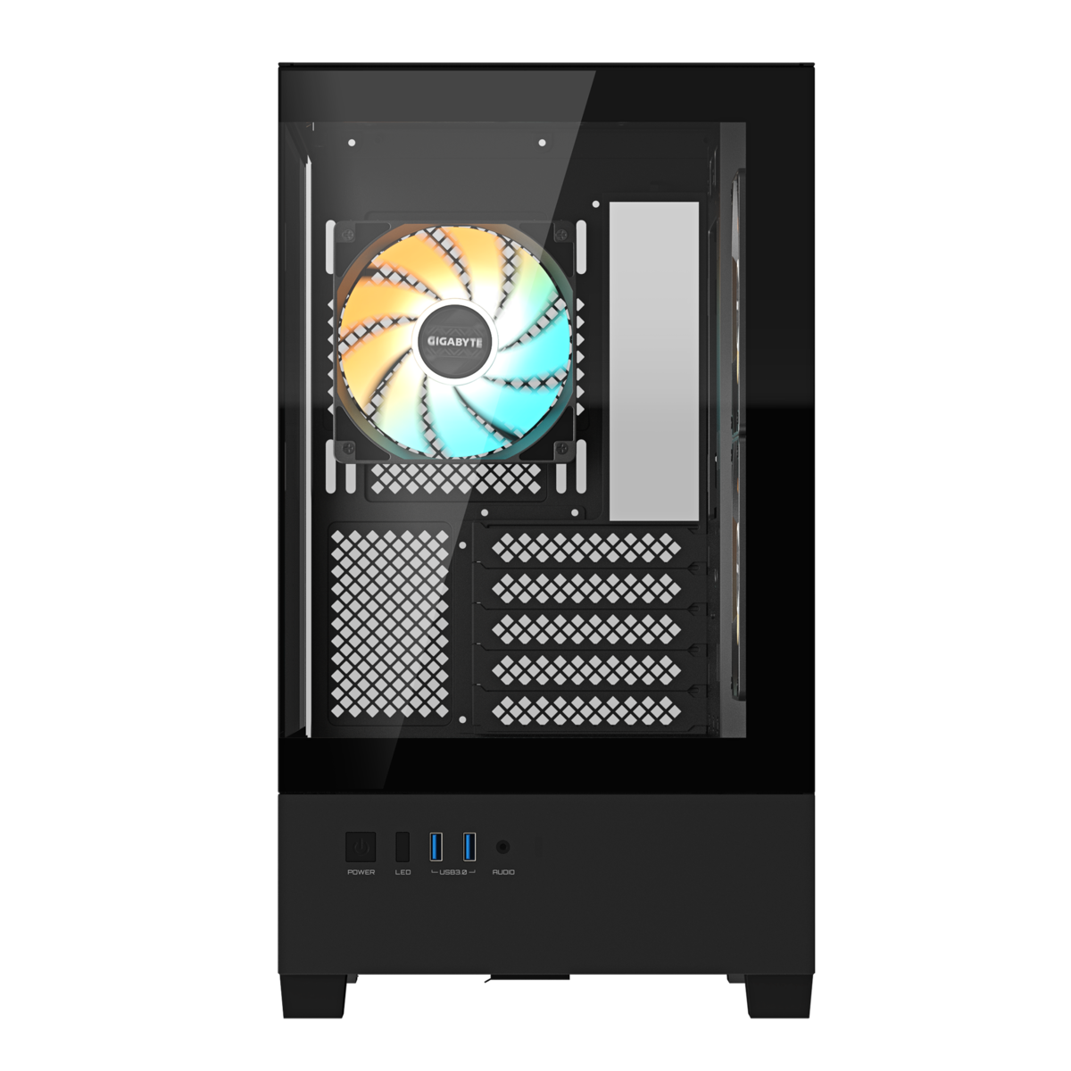 GIGABYTE kućište GB-C201P Mid-tower, mATX, 3x 120mm ARGB fans