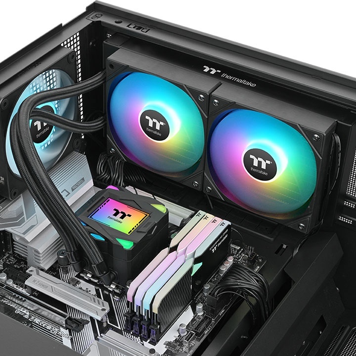 THERMALTAKE LA240 ARGB LC Sync AIO Liquid Cooler 240mm PWM 600~2500 R.P.M