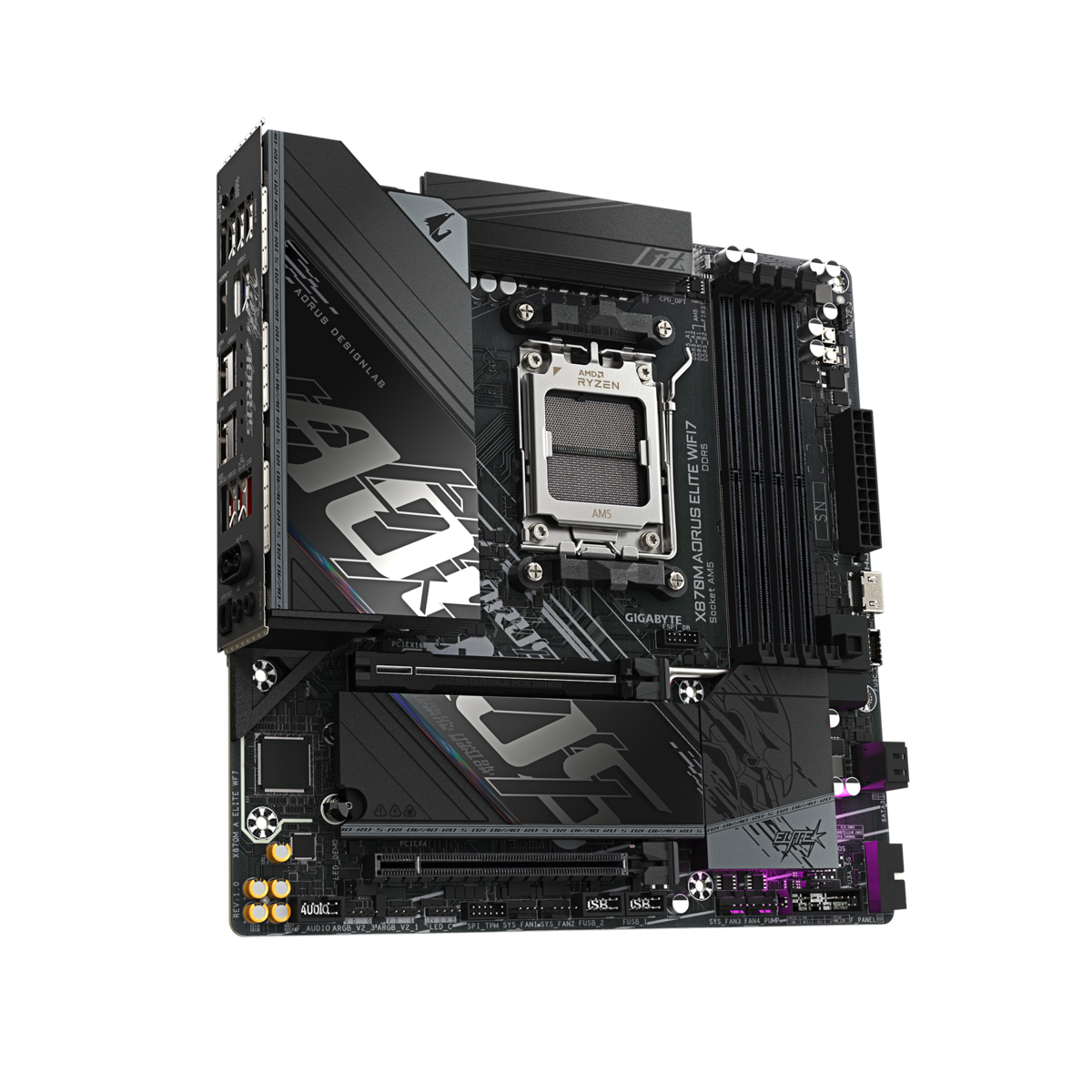 GIGABYTE matična ploča X870M AORUS ELITE AM5, 4x DDR5, 2x M.2, 2xSATA 2x HDMI, 12x USB, mATX