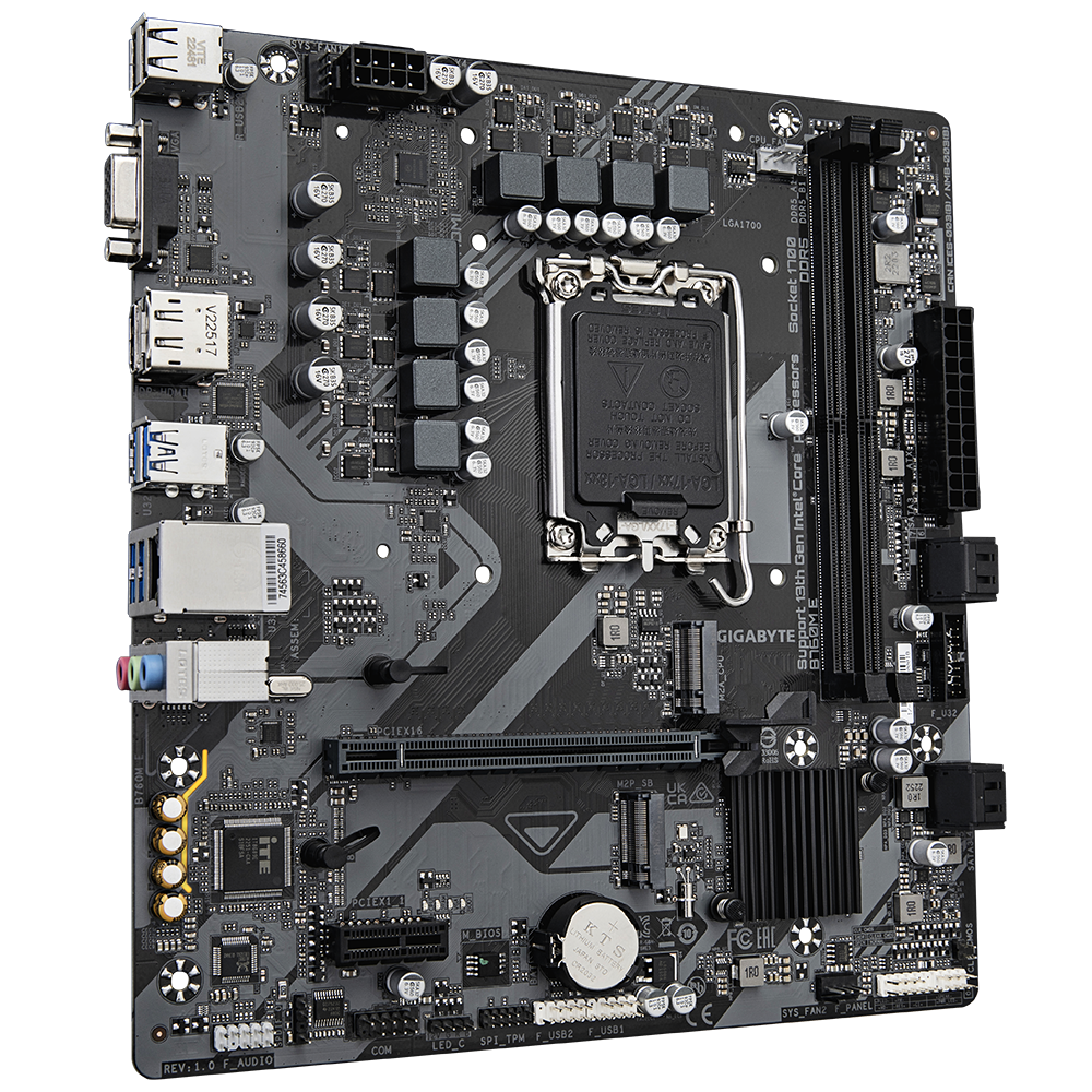 GIGABYTE matična ploča B760M ELGA1700, 2xDDR5, 2xM.2, 4xSATA 6xUSB, VGA, HDMI, DP, mATX