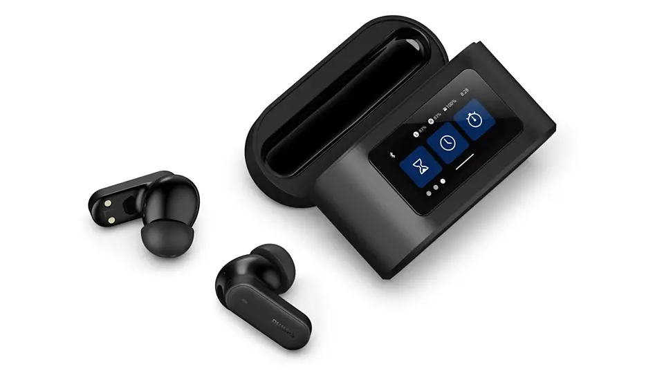 PHILIPS Bluetooth® slušalice TAT6000BK BT, blokiranje buke, Pametna kutija za punjenje, Tehnologija s 4 mikrofona, Crna