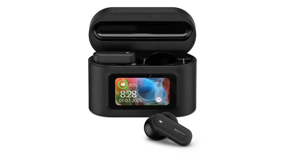 PHILIPS Bluetooth® slušalice TAT6000BK BT, blokiranje buke, Pametna kutija za punjenje, Tehnologija s 4 mikrofona, Crna