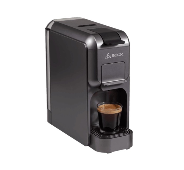 SBOX aparat za espresso kafu CM-719 3u1 BARISTA, crni - kuhanje mljevene kafe, Dolce Gusto i Nespresso kapsula