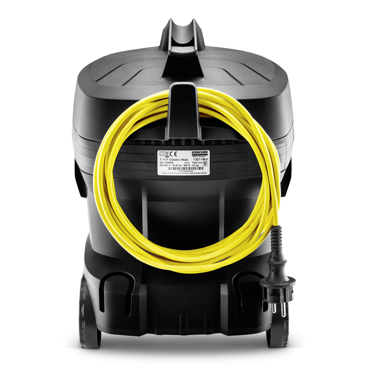 Karcher usisivač za usisavanje suhe prašine T 11/1 Classic HEPA Black Edition