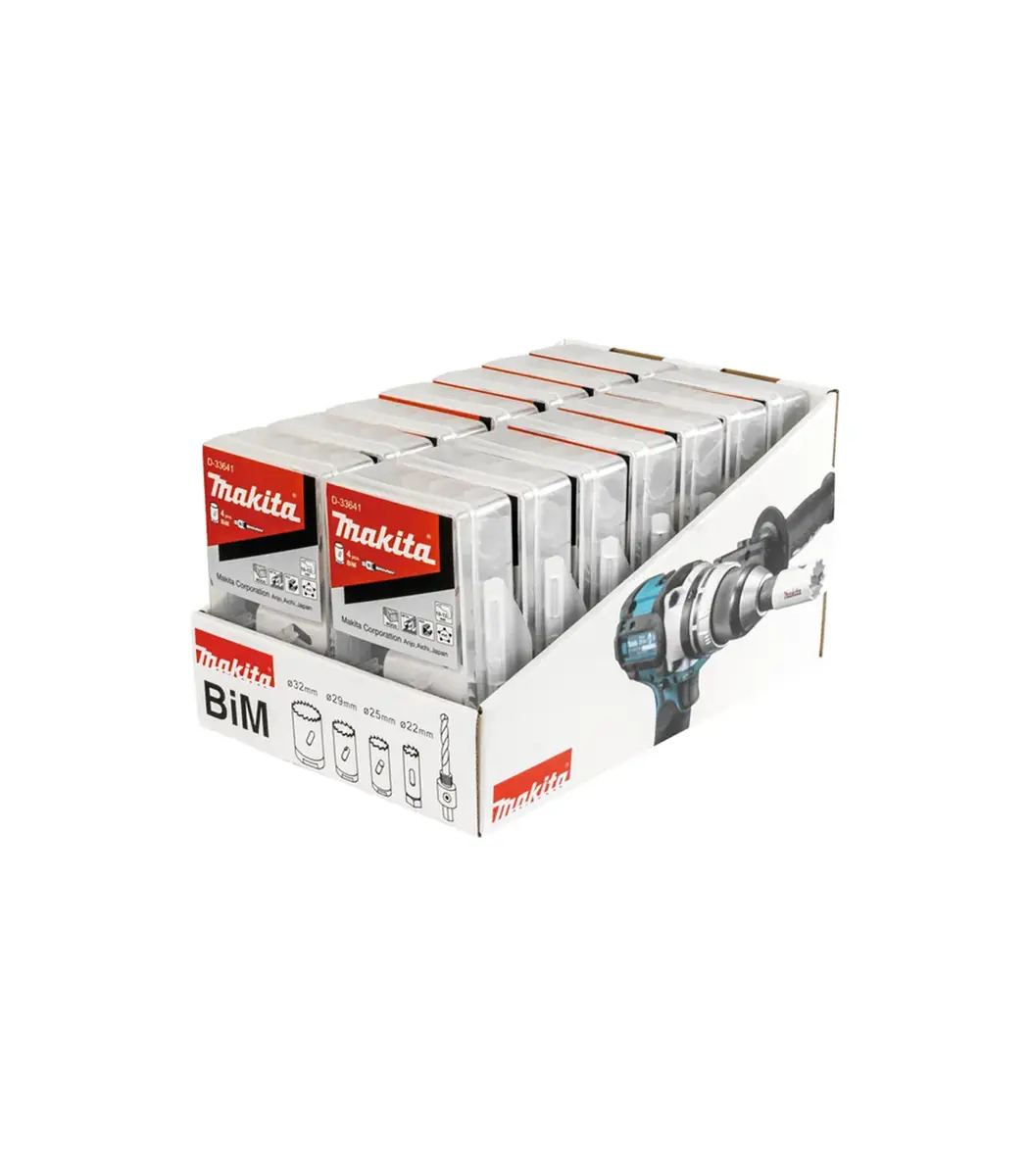 Makita - 4-dijelni set HSS-BIM kruna sa adapterom i centrinim svrdlom (14/1) D-33641-14