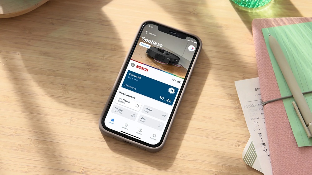 BOSCH robotski usisivač BCRDW3BX Spotless Max Cam 11.000 Pa, Smart Vision kamera