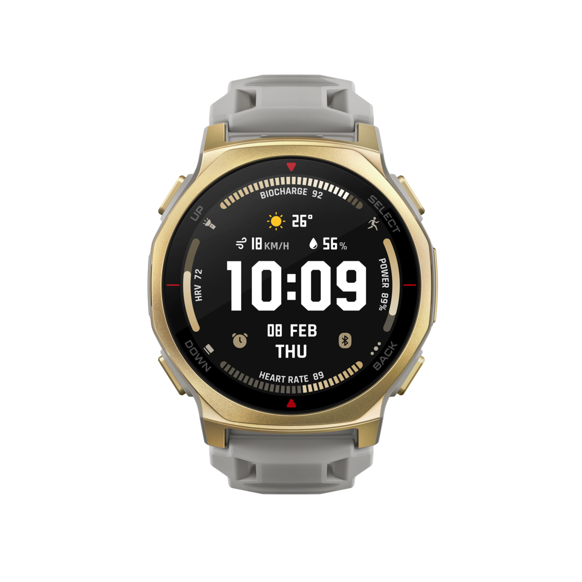 AmazFit T-Rex 3 Pro, pametni sat, NFC, AMOLED ekran (44 mm), Artic gold