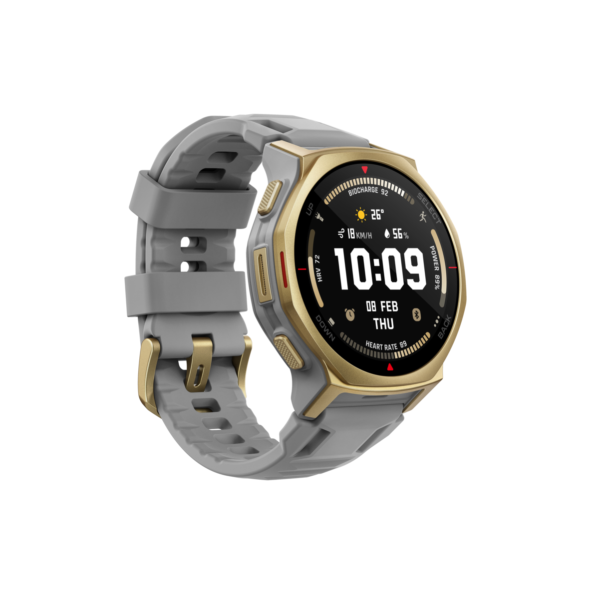 AmazFit T-Rex 3 Pro, pametni sat, NFC, AMOLED ekran (44 mm), Artic gold