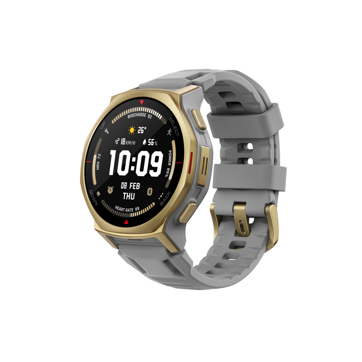 AmazFit T-Rex 3 Pro, pametni sat, NFC, AMOLED ekran (44 mm), Artic gold