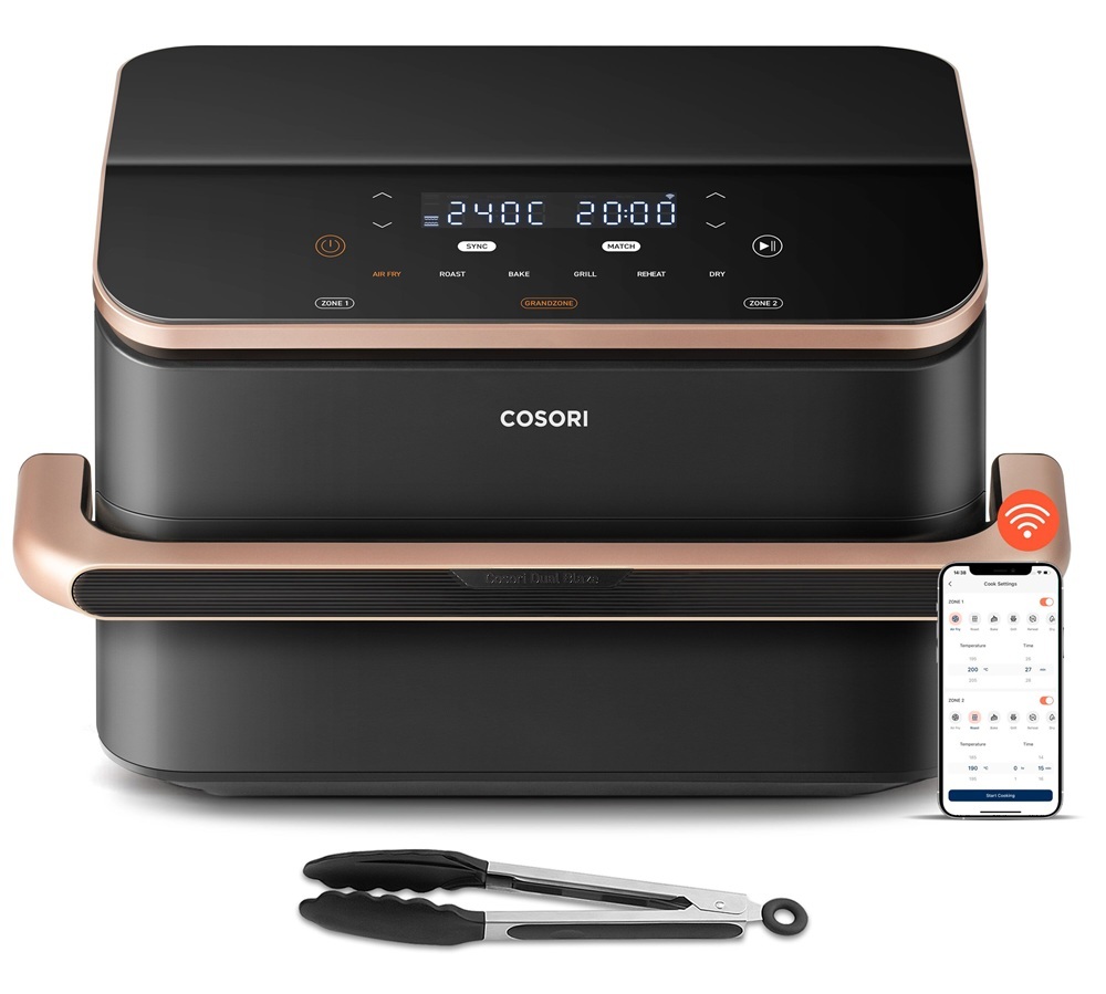 Cosori friteza na vrući zrak CAF-TF101S-AEUR Dual Blaze Twinfry, Wi-Fi; 2800 W, 10 L