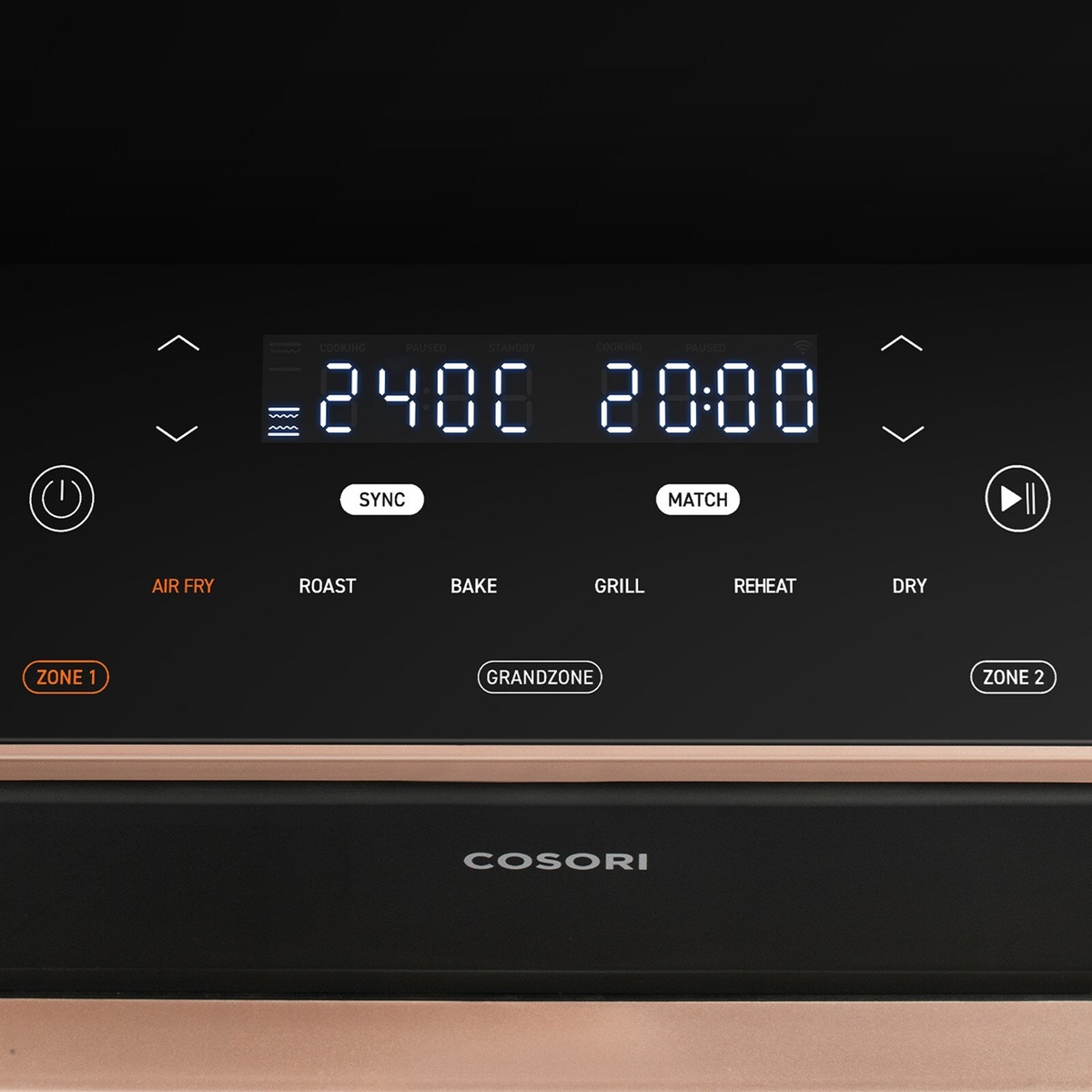 Cosori friteza na vrući zrak CAF-TF101S-AEUR Dual Blaze Twinfry, Wi-Fi; 2800 W, 10 L