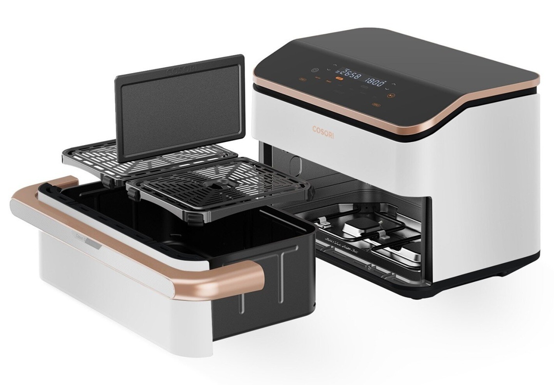 Cosori friteza na vrući zrak CAF-TF101S-WEUR Dual Blaze Twinfry, Wi-Fi; 2800 W, 10 L