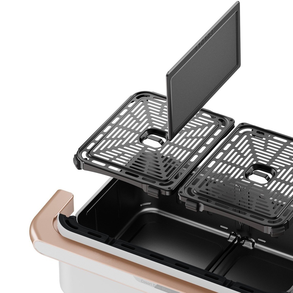 Cosori friteza na vrući zrak CAF-TF101S-WEUR Dual Blaze Twinfry, Wi-Fi; 2800 W, 10 L