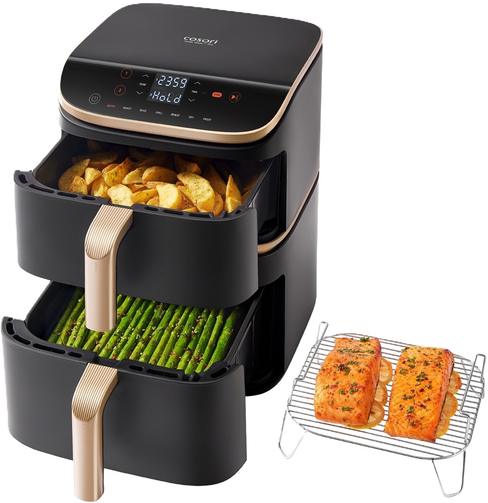 Cosori friteza na vrući zrak CAF-DC123S-DEUR Turbo Tower Pro Smart, Wi-Fi; 2630 W, 10.8 L