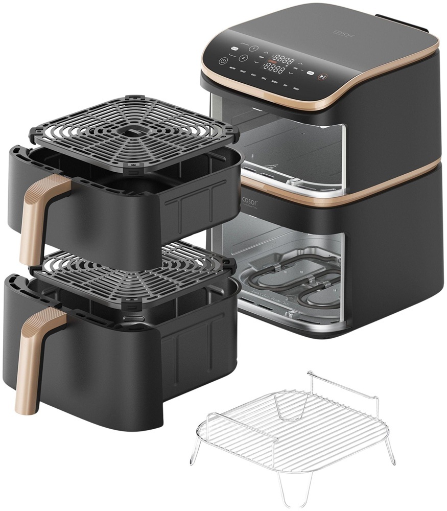 Cosori friteza na vrući zrak CAF-DC123S-DEUR Turbo Tower Pro Smart, Wi-Fi; 2630 W, 10.8 L