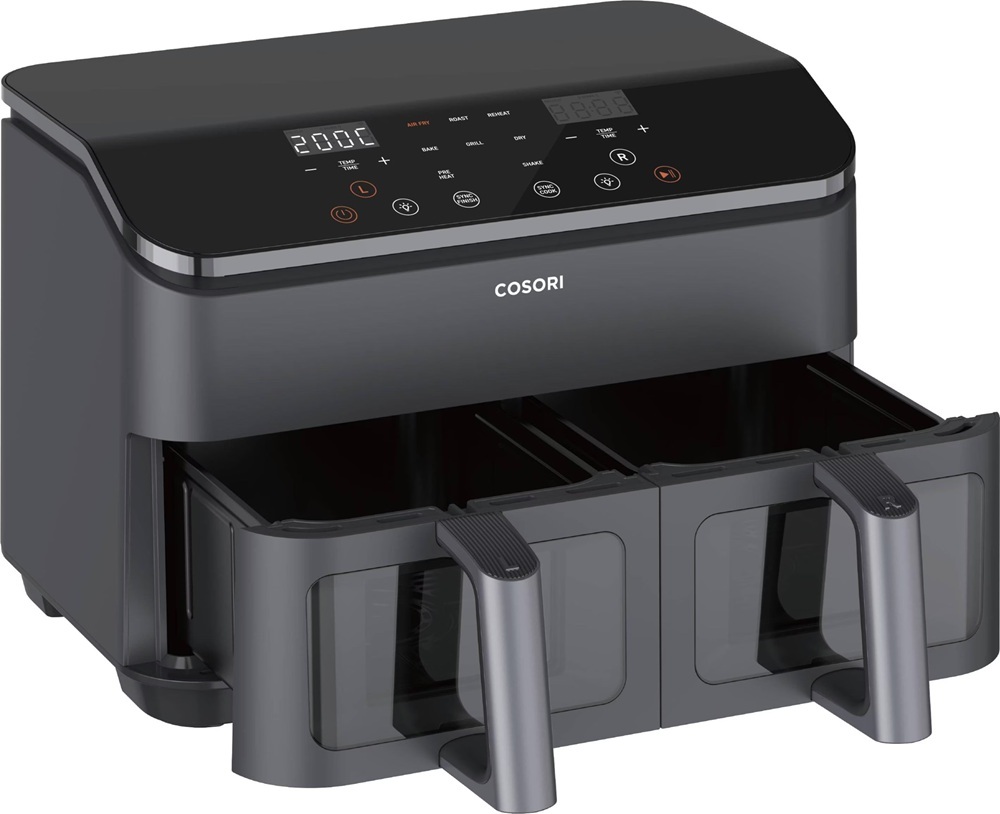 Cosori friteza na vrući zrak CAF-R901-AEUR Dual Basket, 1750 W, 8.5 L