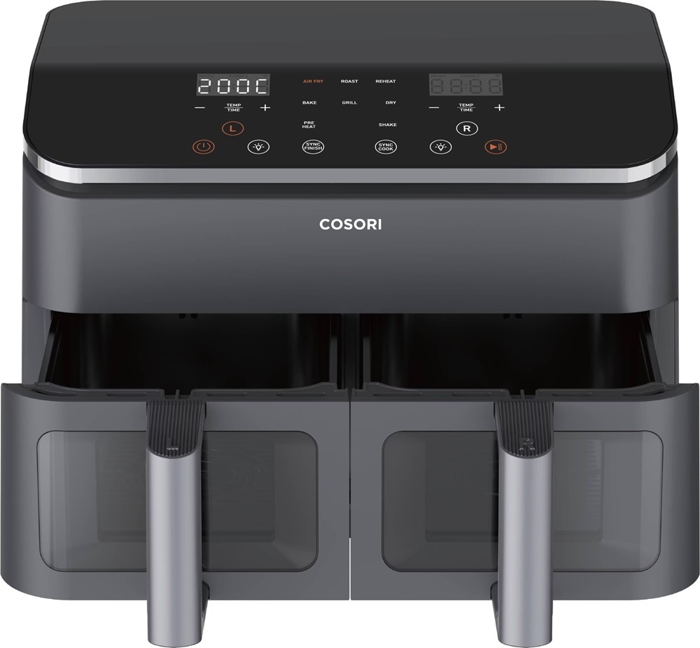 Cosori friteza na vrući zrak CAF-R901-AEUR Dual Basket, 1750 W, 8.5 L