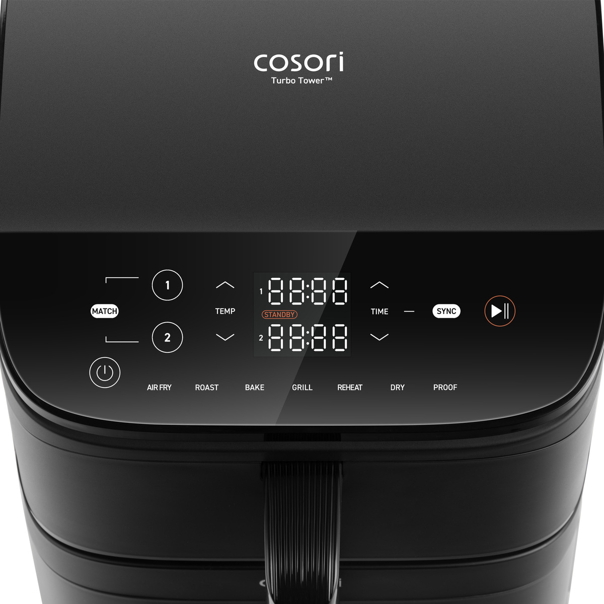 Cosori friteza na vrući zrak CAF-DC121-AEUR Turbo Tower, 2630 W, 10.8 L