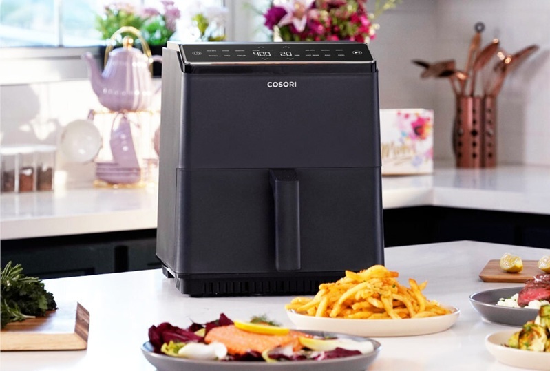 Cosori friteza na vrući zrak CAF-P681S-KEUR Dual Blaze PRO, Wi-Fi; 1750 W, 6.4 L, 12 programa