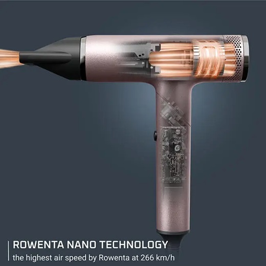 ROWENTA fen za kosu HY8530E0 NANO Fold, ultra lagan, ionski, 266 km/h