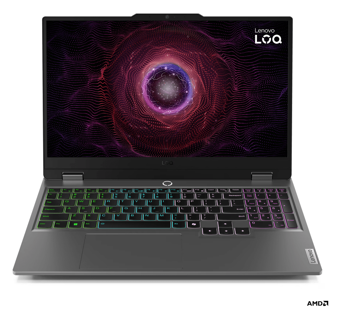 Lenovo LOQ 15AHP10 83JG002WSC, 15.6" FHD, AMD Ryzen 5 220, 16GB RAM, 1TB PCIe NVMe SSD, NVIDIA GeForce RTX 5050 8GB, FreeDOS, gaming laptop