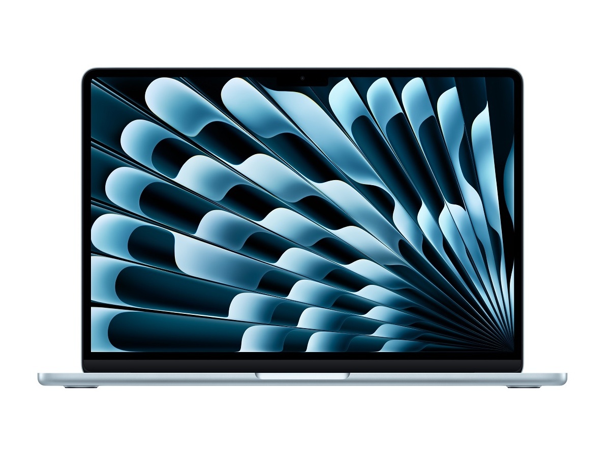 Apple MacBook Air, mdhk4cr/a, 13.6", M5, 10C GPU, 24GB RAM, 1TB SSD, Sky Blue, laptop