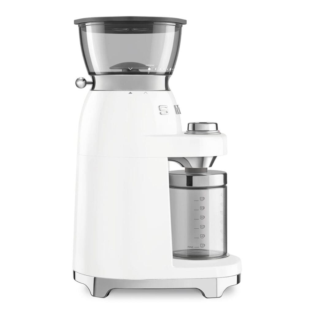 Smeg poluprofesionalni mlin za kafu CGF03WHEU, bijeli