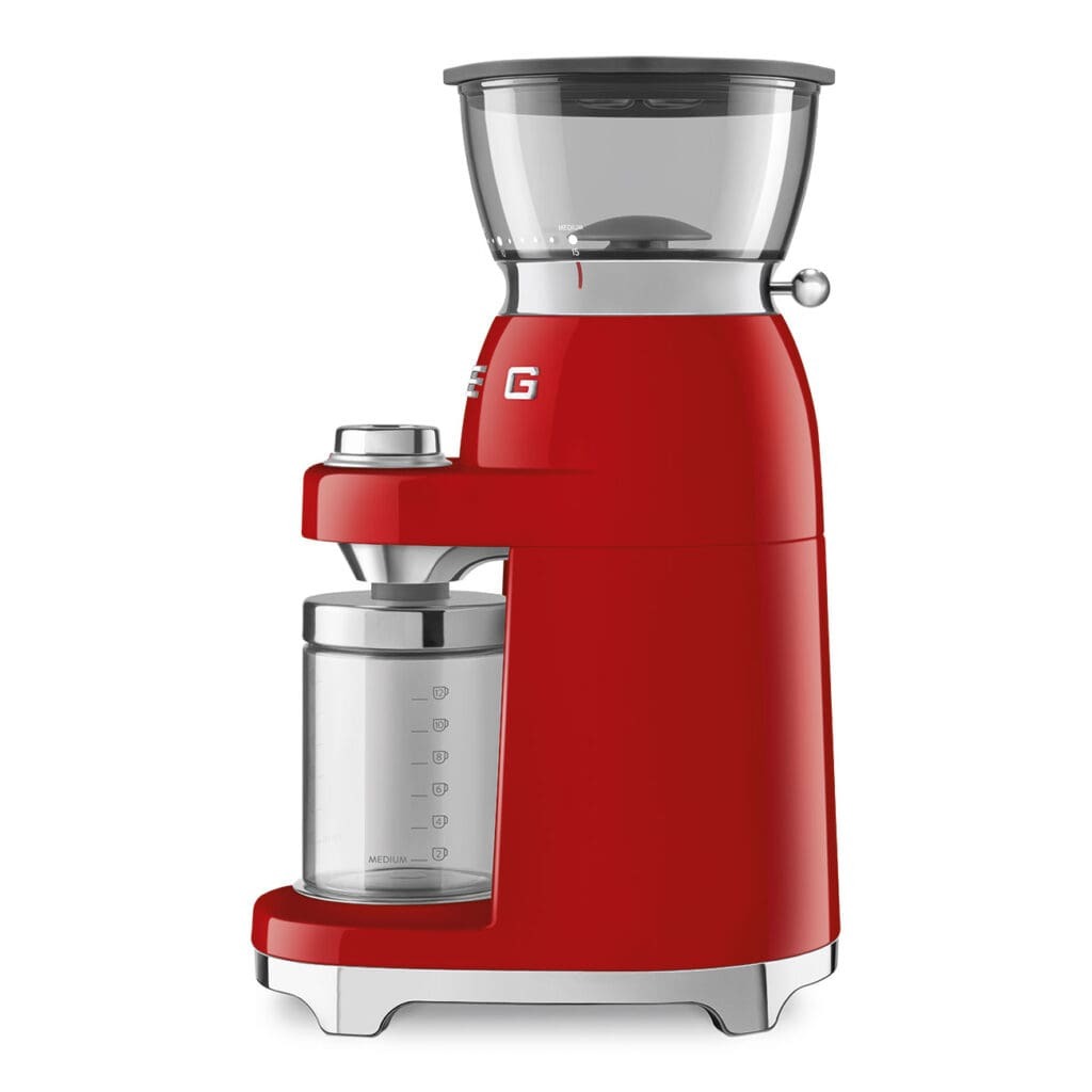 Smeg poluprofesionalni mlin za kafu CGF03RDEU, crveni