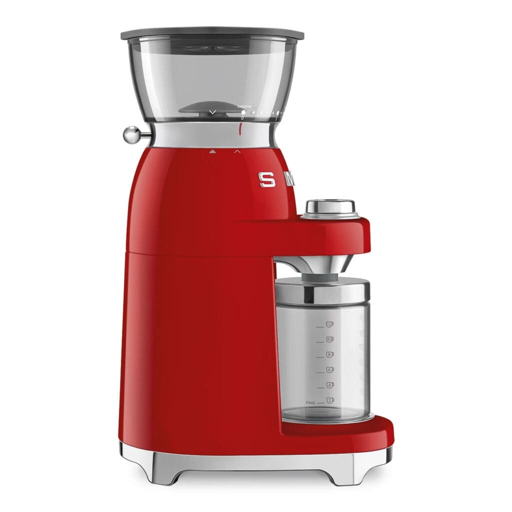 Smeg poluprofesionalni mlin za kafu CGF03RDEU, crveni
