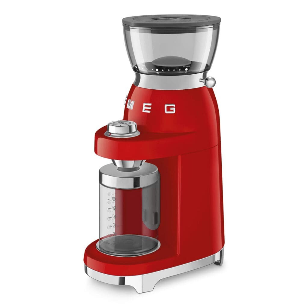 Smeg poluprofesionalni mlin za kafu CGF03RDEU, crveni
