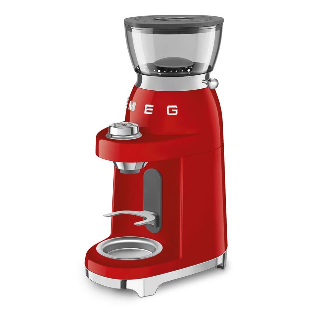 Smeg poluprofesionalni mlin za kafu CGF03RDEU, crveni