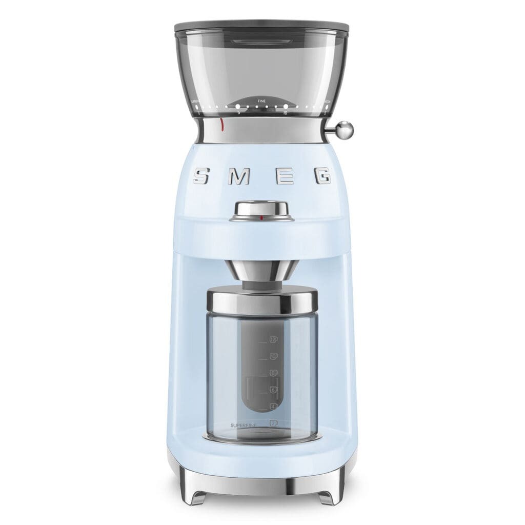 Smeg poluprofesionalni mlin za kafu CGF03PBEU, plavi