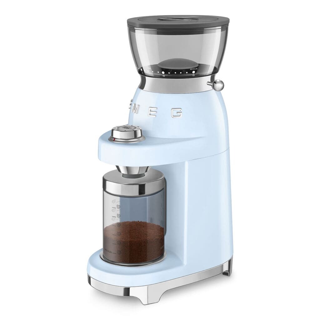 Smeg poluprofesionalni mlin za kafu CGF03PBEU, plavi