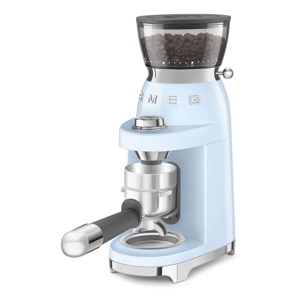 Smeg poluprofesionalni mlin za kafu CGF03PBEU, plavi
